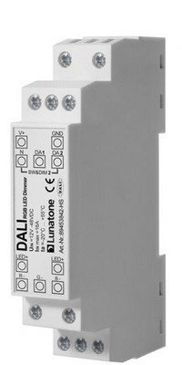 Lunatone 89453842-HS DALI DT8 RGB PWM LED Dimmer CV 12-48VDC Din Rail 16A Hutschiene