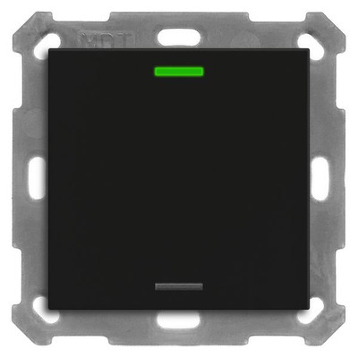 MDT BE-TAL550106.01 KNX Taster Light 55 1fach RGBW Schwarz matt Neutral