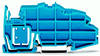 Wago 2009-305 Sammelschienenträger für TS35 blau